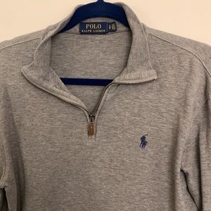 Womens medium/Mens small Ralph Lauren quarter zip sweater.